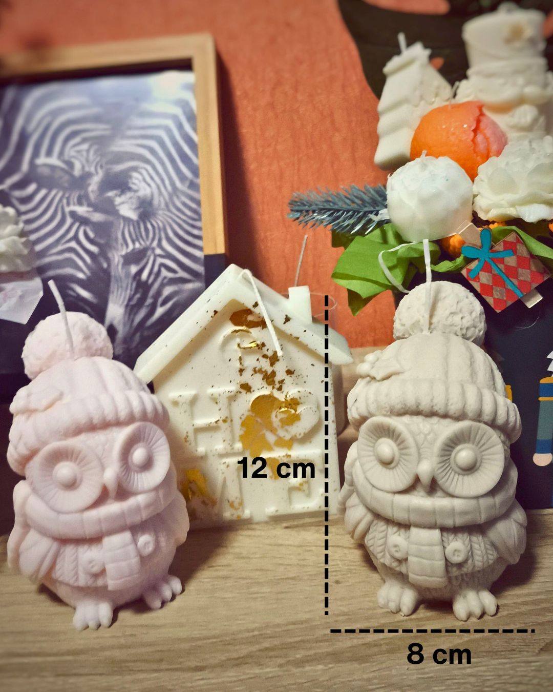 Sveču komplekts - Cozy Owl Set