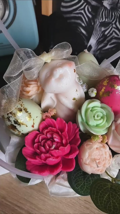 Bouquet of Candles - Winter Bunny Bouquet